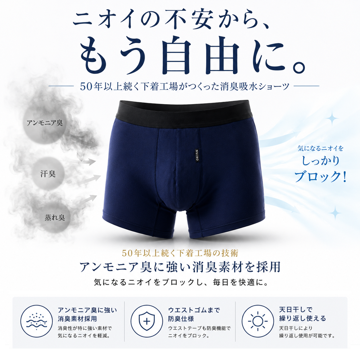 百年メンズ 吸水ケア