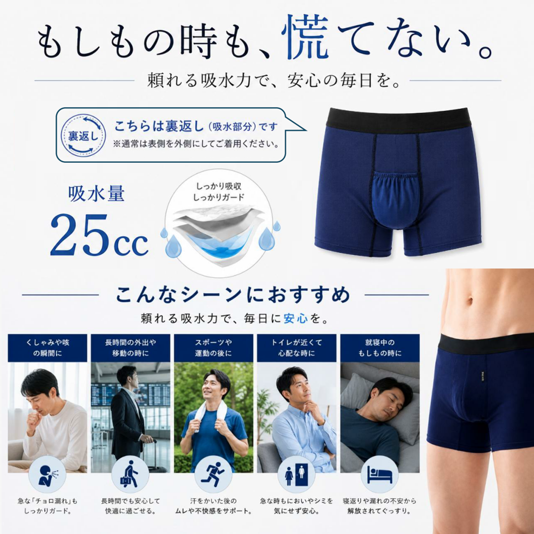 百年メンズ 吸水ケア